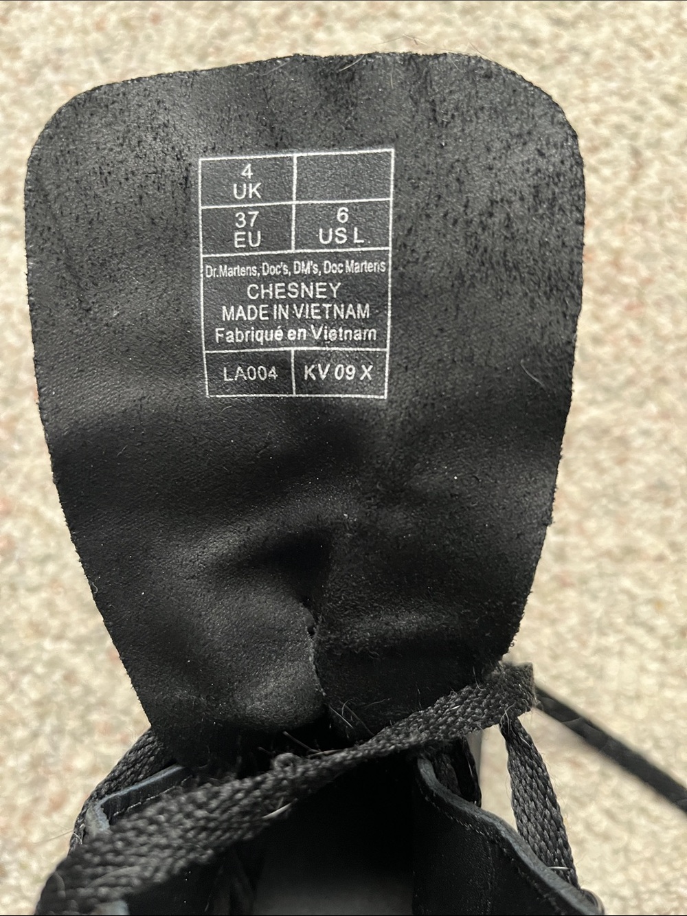 Dr. Martens Black Lace-Up Platform Heel Boots with Yellow Stitching - Picture 4 of 12